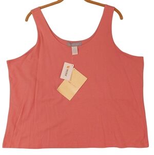Modern Soul Coral Tank Top NWT